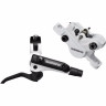 Тормоз дисковый SHIMANO M506, BL-M506(ЛЕВ)/BR-M447(ПЕР.), ПЛАСТ. КОЛ., 1000мм, ЦВ. БЕЛЫЙ EM506MFPRA100